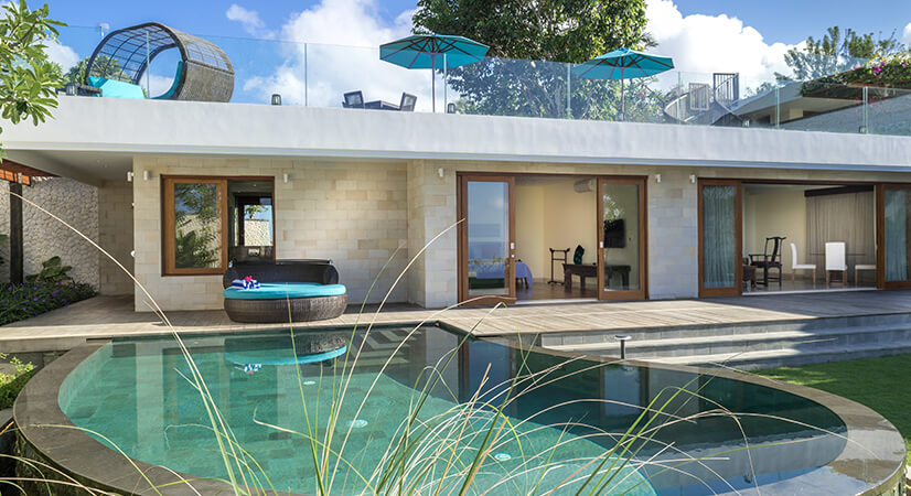 Pandawa Cliff Estate - Villa Markisa - Poolside at the Honeymoon suite 